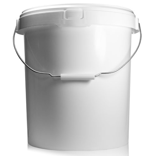 20.5 Litre White Plastic Bucket