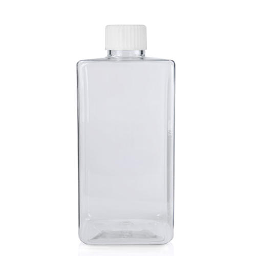 300ml Short Square Plastic Bottle With Cap