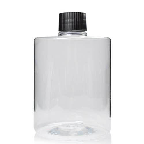 500ml Cylindrical Plastic Bottle With Cap