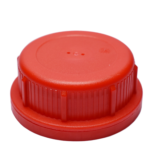 DIN 61 ribbed vented red CAP